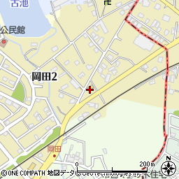 セブンイレブン筑紫野岡田店周辺の地図