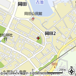 岡田3号公園周辺の地図