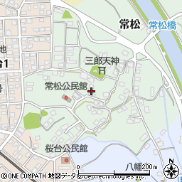 福岡県筑紫野市常松244周辺の地図