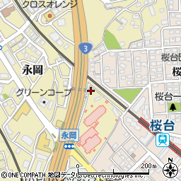 福岡県筑紫野市永岡970周辺の地図