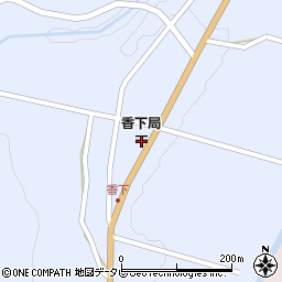 大分県宇佐市院内町香下1535周辺の地図