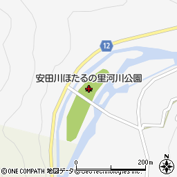 安田川ほたるの里河川公園周辺の地図