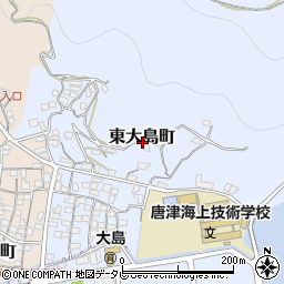 佐賀県唐津市東大島町周辺の地図