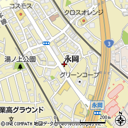 福岡県筑紫野市永岡1486周辺の地図