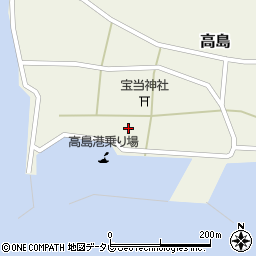 佐賀県唐津市高島613周辺の地図