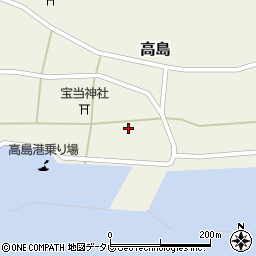 佐賀県唐津市高島424周辺の地図