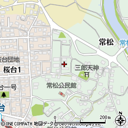 福岡県筑紫野市常松303周辺の地図