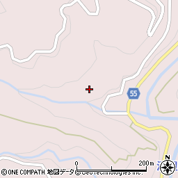 愛媛県大洲市肱川町山鳥坂2455周辺の地図