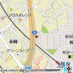 福岡県筑紫野市永岡963周辺の地図
