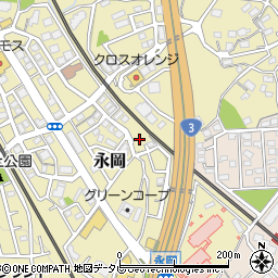 福岡県筑紫野市永岡1038周辺の地図