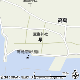佐賀県唐津市高島525周辺の地図