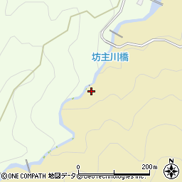 坊主ケ滝周辺の地図