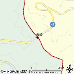 桜峠周辺の地図