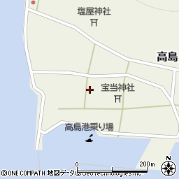 佐賀県唐津市高島662周辺の地図