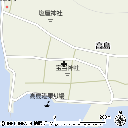 佐賀県唐津市高島595-1周辺の地図