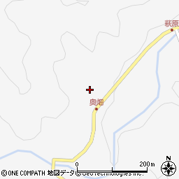 大分県中津市耶馬溪町大字大野2093周辺の地図