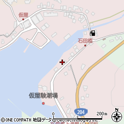 佐賀県東松浦郡玄海町仮屋75周辺の地図