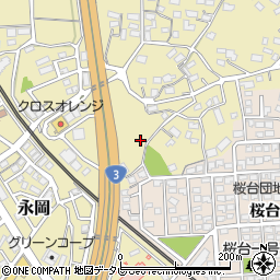 福岡県筑紫野市永岡425周辺の地図