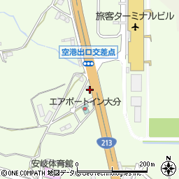 日産レンタカー大分空港店周辺の地図