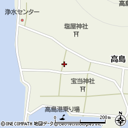 佐賀県唐津市高島542周辺の地図