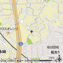 福岡県筑紫野市永岡521周辺の地図