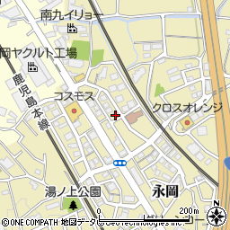 福岡県筑紫野市永岡1415周辺の地図