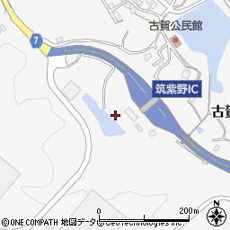 福岡県筑紫野市古賀周辺の地図