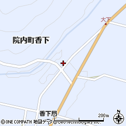 大分県宇佐市院内町香下685-2周辺の地図