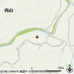 高知県高岡郡佐川町西山周辺の地図