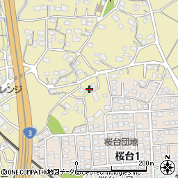 福岡県筑紫野市永岡484-3周辺の地図