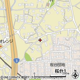 福岡県筑紫野市永岡525周辺の地図