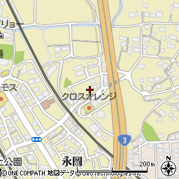 福岡県筑紫野市永岡668-43周辺の地図