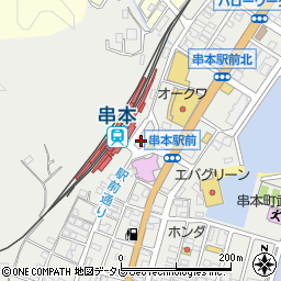 串本駅周辺の地図