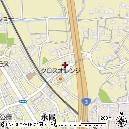 福岡県筑紫野市永岡668-50周辺の地図