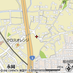 福岡県筑紫野市永岡657周辺の地図