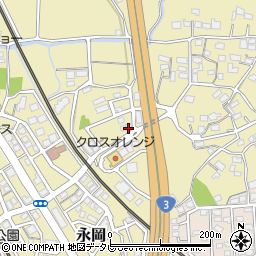 福岡県筑紫野市永岡668-56周辺の地図