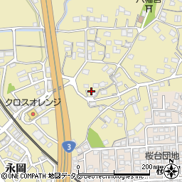 福岡県筑紫野市永岡655周辺の地図