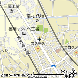 福岡県筑紫野市永岡1401周辺の地図