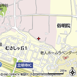 福岡県筑紫野市立明寺215周辺の地図