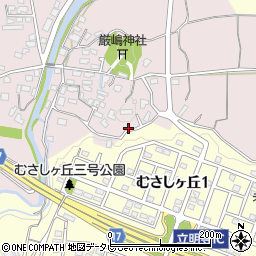 福岡県筑紫野市立明寺71周辺の地図