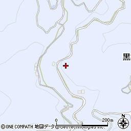 愛媛県大洲市黒木周辺の地図