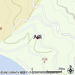 愛媛県西宇和郡伊方町大浜周辺の地図