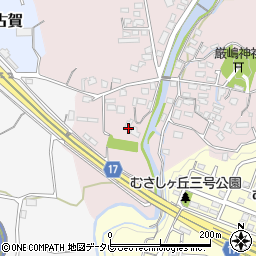 福岡県筑紫野市立明寺345周辺の地図