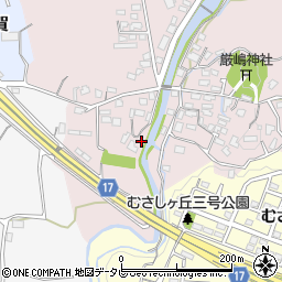 福岡県筑紫野市立明寺344周辺の地図