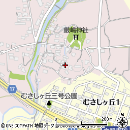 福岡県筑紫野市立明寺51周辺の地図