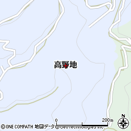 愛媛県八幡浜市高野地周辺の地図