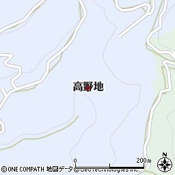 愛媛県八幡浜市高野地周辺の地図