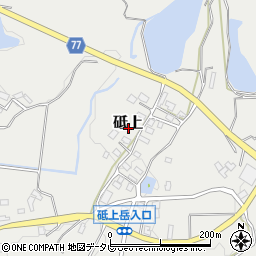 福岡県朝倉郡筑前町砥上周辺の地図