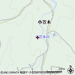 小笠木川周辺の地図