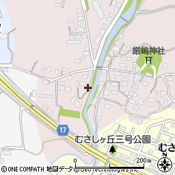 福岡県筑紫野市立明寺342周辺の地図